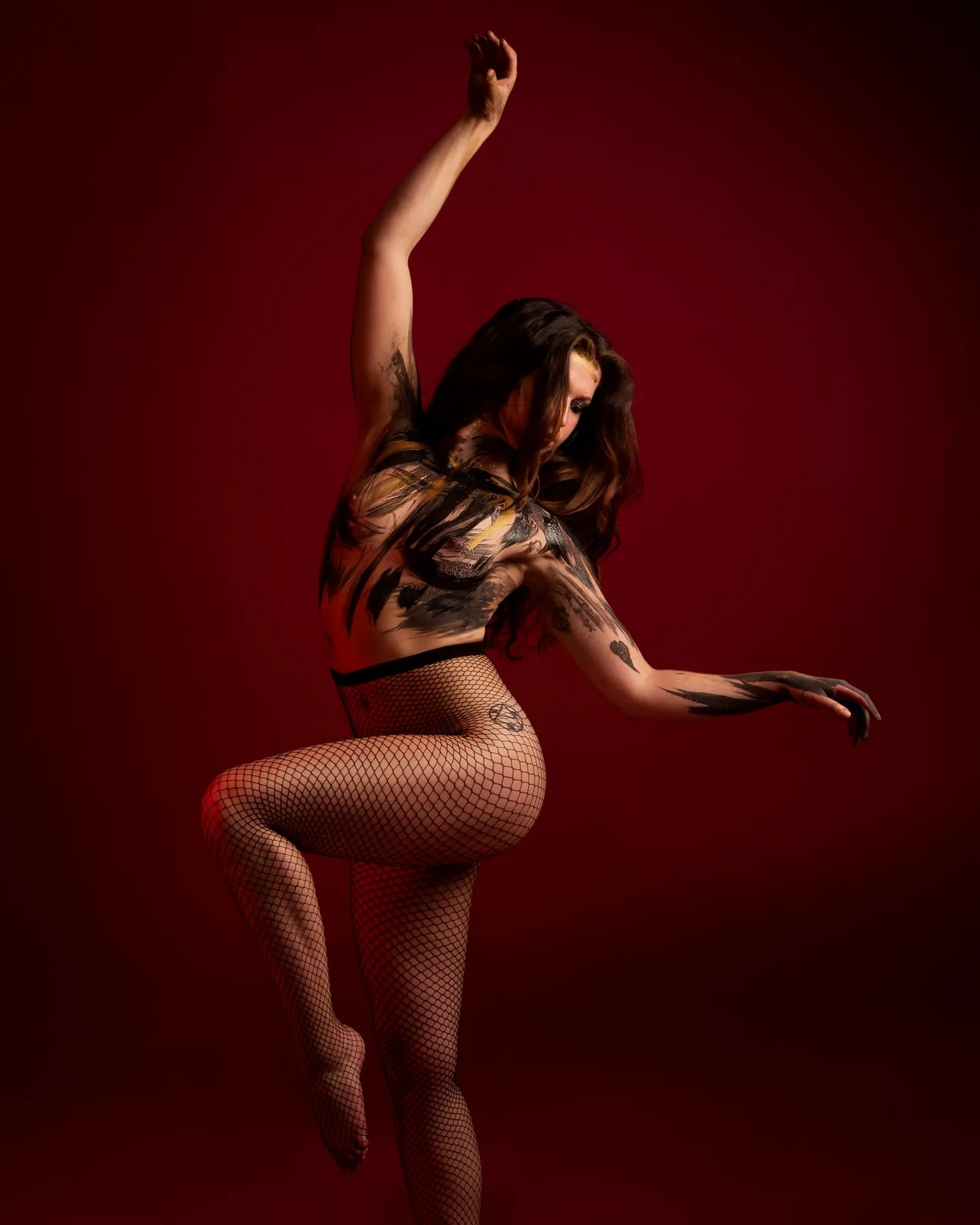 Künstlerischer Akt mit Bodypainting
