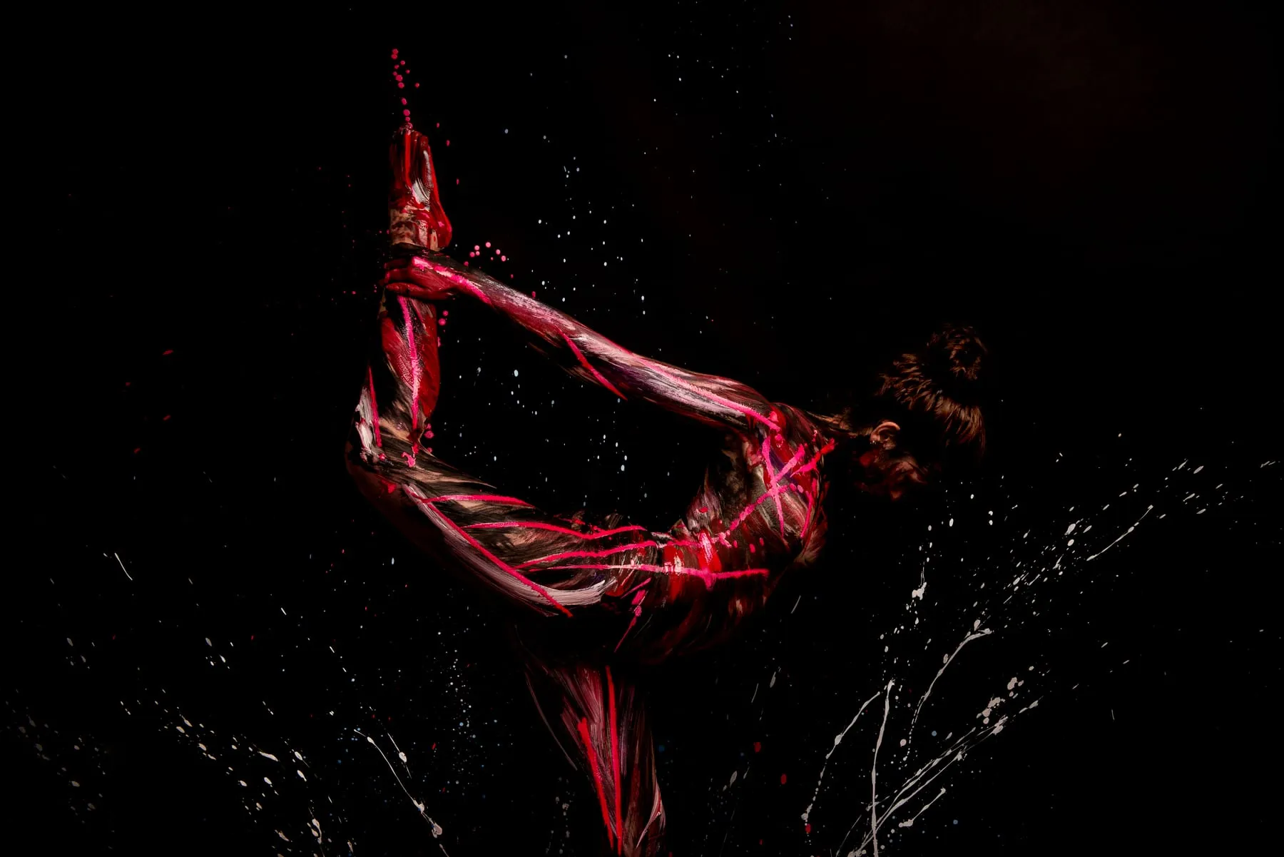 Bodypainting, abstrakte Formen