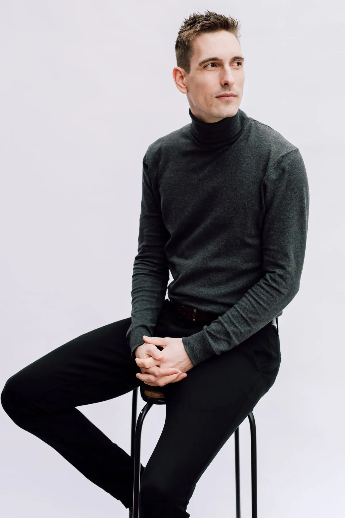 Business-Portrait, entspannt im Studio